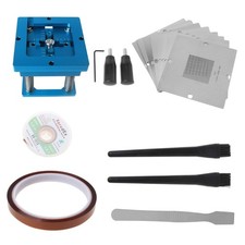 Kit de retrabajo de malla de acero + alambre de desoldadura + fundente de soldadura + juego de reparación de pluma de ventosa