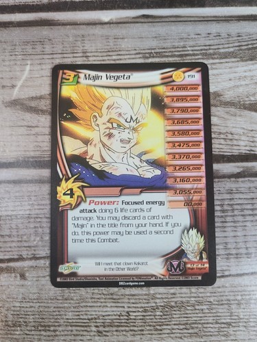 Majin Vegeta 191 Lv 3 - Score Dragonball Z Card Game 2003 LP - DBZ Unlimited - Picture 2 of 3