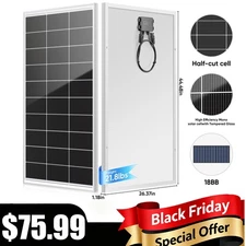 200W Watt Mono Solar Panel 12V Battery Charger Home PV Off Grid Boat Power RV