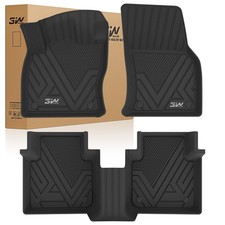 3W Floor Mats Compatible for Volkswagen Tiguan 2018-2024 All Models, TPE Cust...