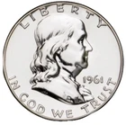 1962 CAMEO PROOF Franklin Half Dollar SUPERB Gem BU Sharp Strike 90% Silver Coin