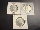 (3) 40% Silver Kennedy Half Dollars Mixed Years, Lot of 3 #1524