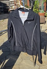 Vintage NIKE Athletic Dept Jacket Black White Full Zip Medium 8-10