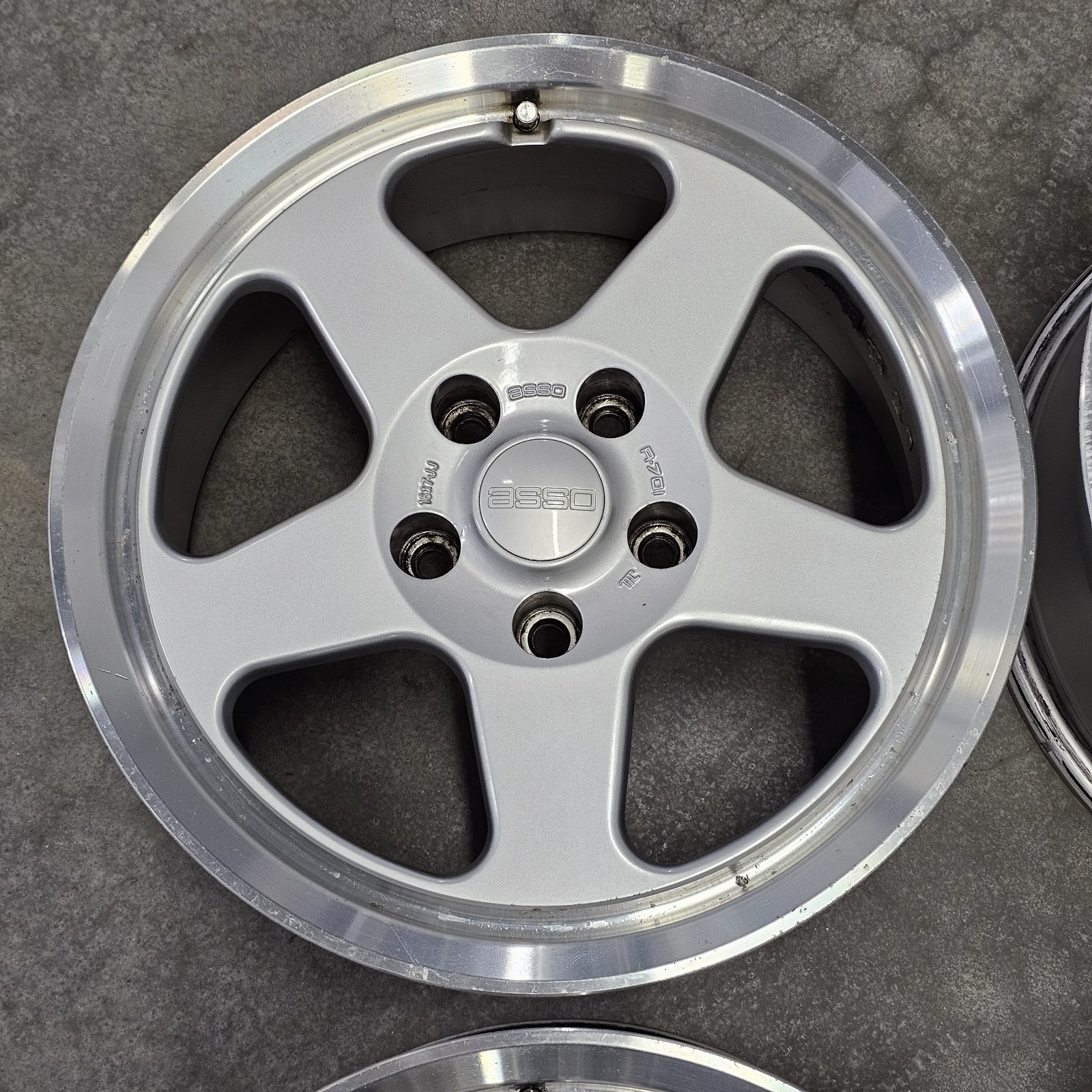 ASSO R-701 / AKT Logic Wheels 16x7/8 +28/35 5x114.3 Rare Foxbody Saleen Mustang