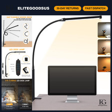 Adjustable LED Desk Lamp with Clamp, Clip-On ...