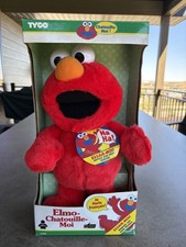 RARE FRENCH SPEAKING 1997 VINTAGE TICKLE ME ELMO CHATOUILLE MOI TYCO NEW IN BOX