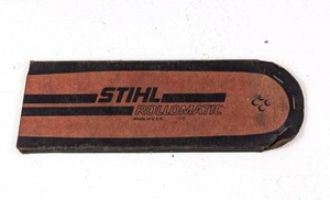 Stihl Rollomatic Duromatic Chainsaw Cardboard Scabbard 10" Long - Rare