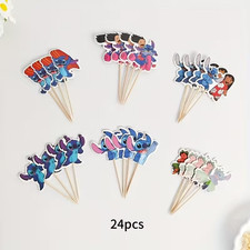 Muffinstecker Lilo & Stitch Torte &ndash; Tortenstecker Lilo & Stitch 24 St&uuml;ck