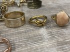 Costume Jewelry Rings Lot w. Multicolor Elephant Owl Knot Band Cocktail — photo 6