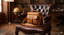 Genuine Leather Camera Bag, Carry Case For Canon Vintage Lens Accessories