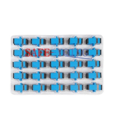 200x SC-SC Coupler Fiber Optic Connector Adapter SC UPC SM Flange Simplex