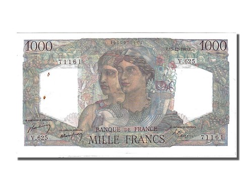 [#250096] Biljet, Frankrijk, 1000 Francs, 1 000 F 1945-1950 ''Minerve et Hercule - Afbeelding 1 van 2