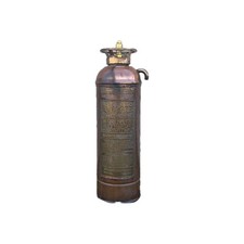 Vintage Copper And Brass Buffalo Fire Extinguisher (M92)