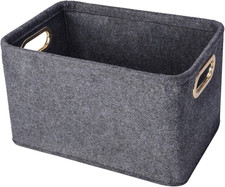 Collapsible Storage Bins Foldable Felt Fabric Storage Basket Organizer Boxes Con