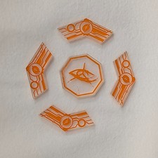 Android: Netrunner LCG Anarch Click Tracker, Acrylic Tokens, Rare FFG Promo, OP