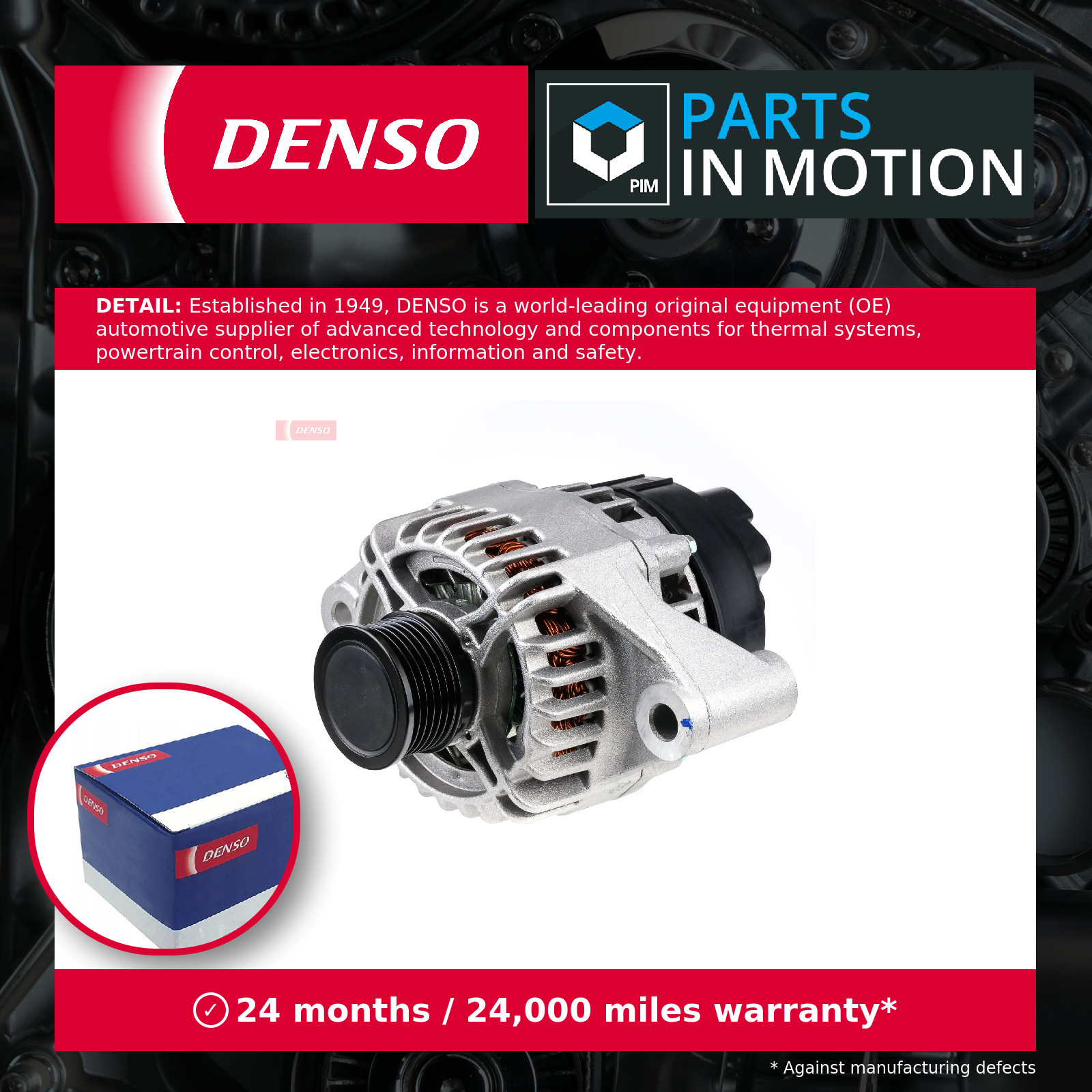 Alternator fits ALFA ROMEO GIULIETTA 940 2.0D 10 to 20 Denso 51884886 Quality - Image 3