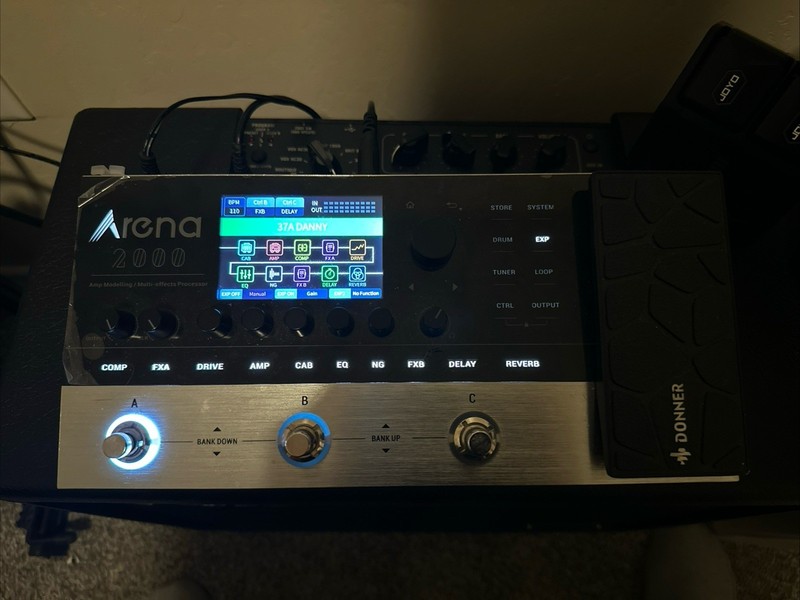Donner Arena 2000 Multi-Effect Processor Guitar Pedal with Bluetooth