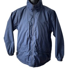 Vintage Columbia Jacket Womans Size M Made in USA Blue Nylon Venting Zip