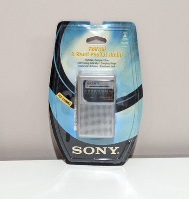 Sony ICF-S10MK2  New/Sealed 2 Band Pocket AM/FM Radio