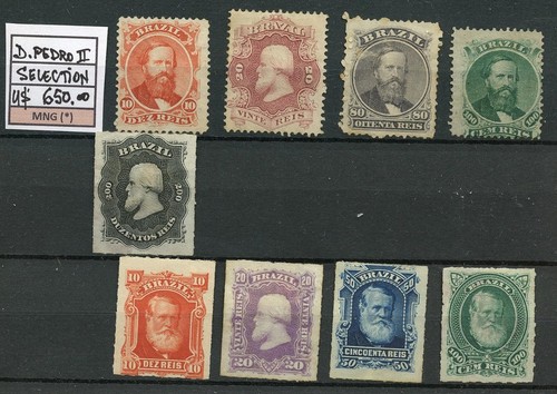 2892 BRAZIL SELECTION D.PEDRO II -MNG RHM CV US$ 650.00