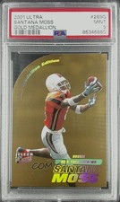 2001 Fleer Ultra Rookie Gold Medallion 98/100 Santana Moss #289G PSA 9 MINT h8k