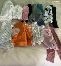 Baby Girls 12 Months Clothing Lot Of 16 Includes 8 Matching Outfits Shirts Pants