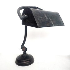 ANCIENNE LAMPE BUREAU NOTAIRE BANQUIER A RESTAURER ÉLECTRIFIÉE LOFT INDUSTRIEL 
