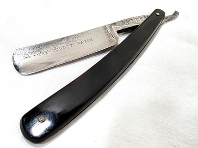 Vintage County Straight Razor Sheffield Made England Butterfield Bradford 1890s