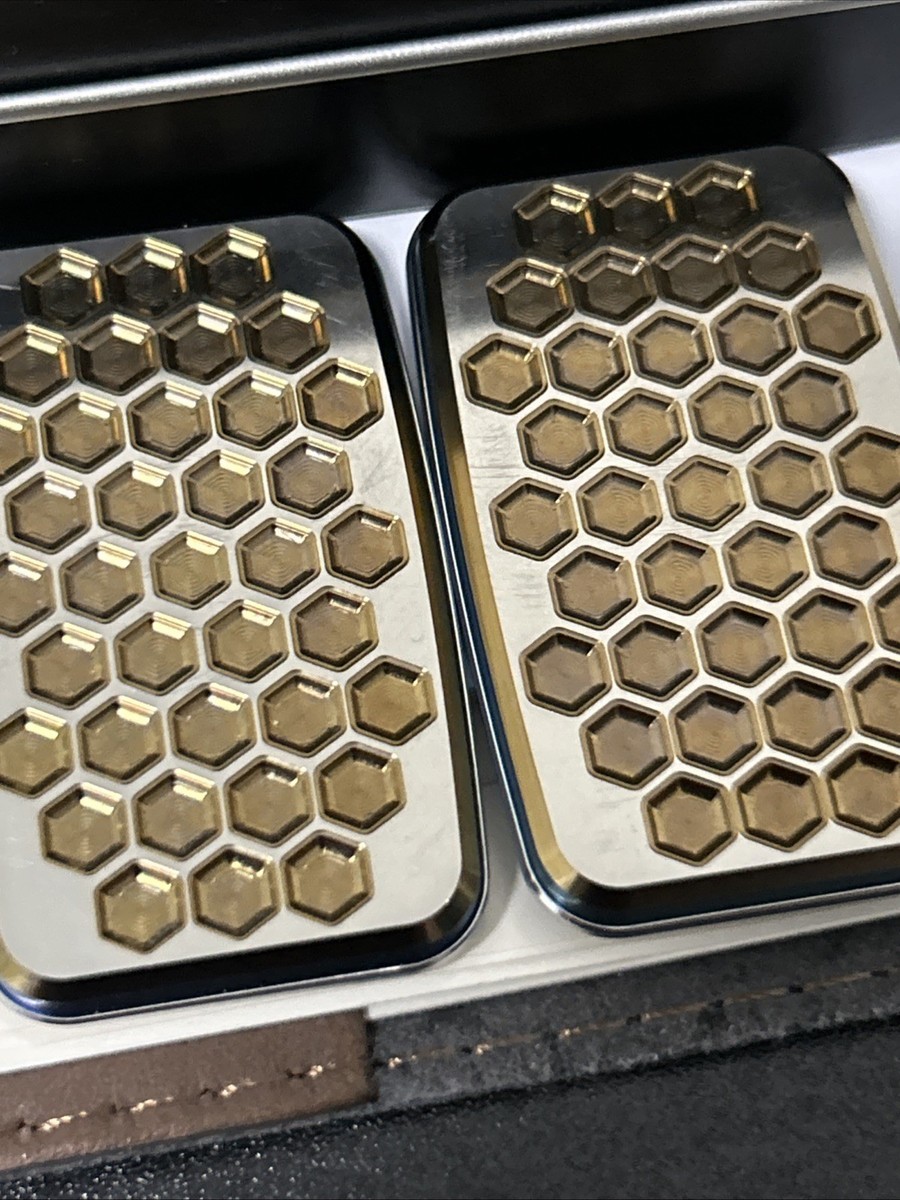 Magnus MagLab SS/Gold Hex Magnetic Fidget Slider RARE! | eBay
