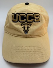 Colorado College Colorado Springs UCCS Gold Hat Cap Champion Mountain Lions