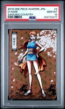 2019 ONE PIECE WAFERS JAPANESE SAMURAI COUNTRY #3 O-NAMI PSA 10