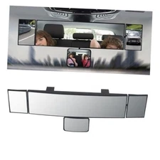 15 Inch Car Rearview Mirror, Anti-Glare Interior Clip-on Wide Angle Convex 