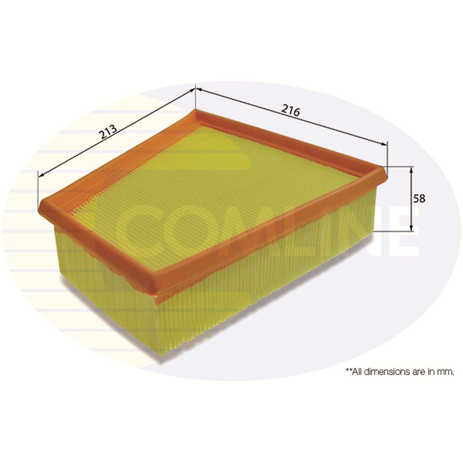 Air Filter EAF406 Comline 5JF129620 5Z0129620 6Y0129620