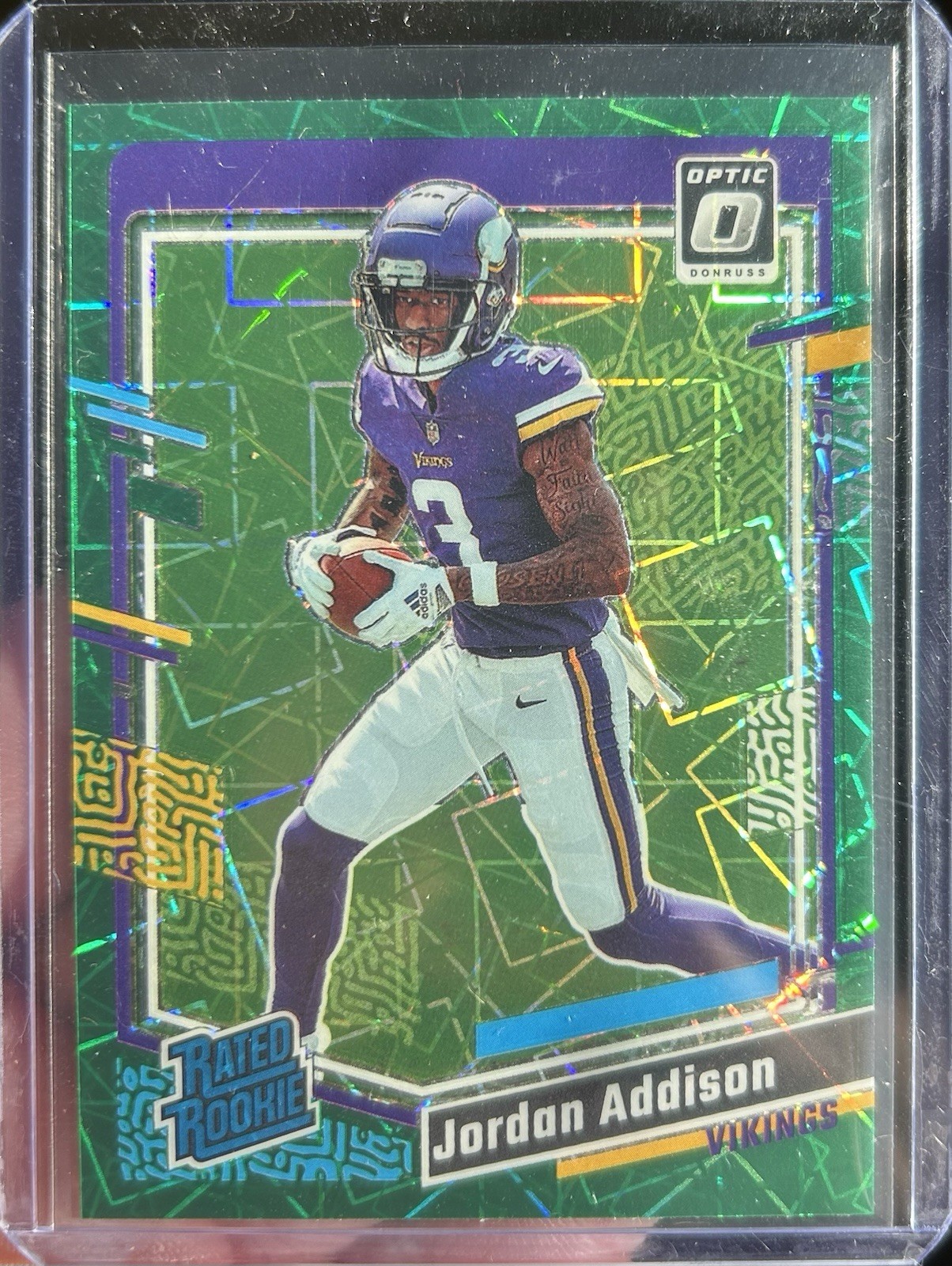 2023 Optic Jordan Addison Rated Rookie Green Velocity Prizm #271 Mint Clean 💎🔥