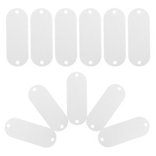 25 Pcs Black Round Stamping Blanks Stainless Steel Tags Aluminum