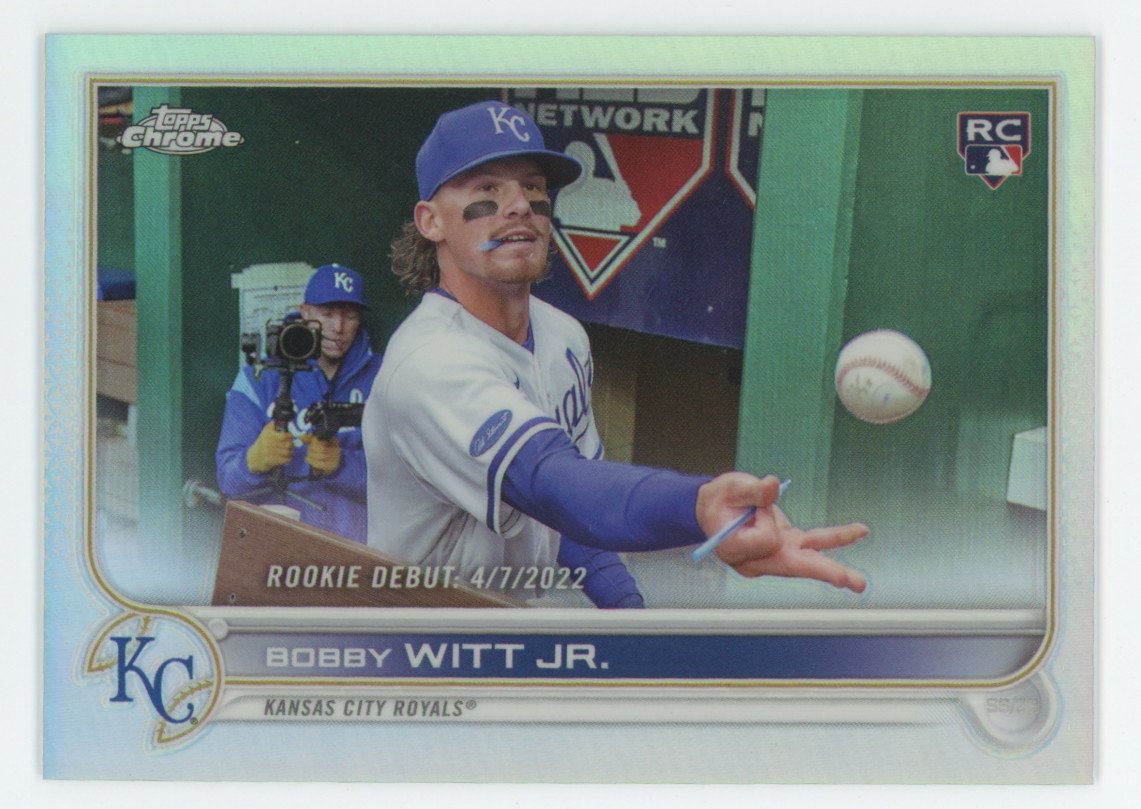 2022 Topps Chrome Update #066/299 Bobby Witt Jr. Refractor Rookie Debut Card RC