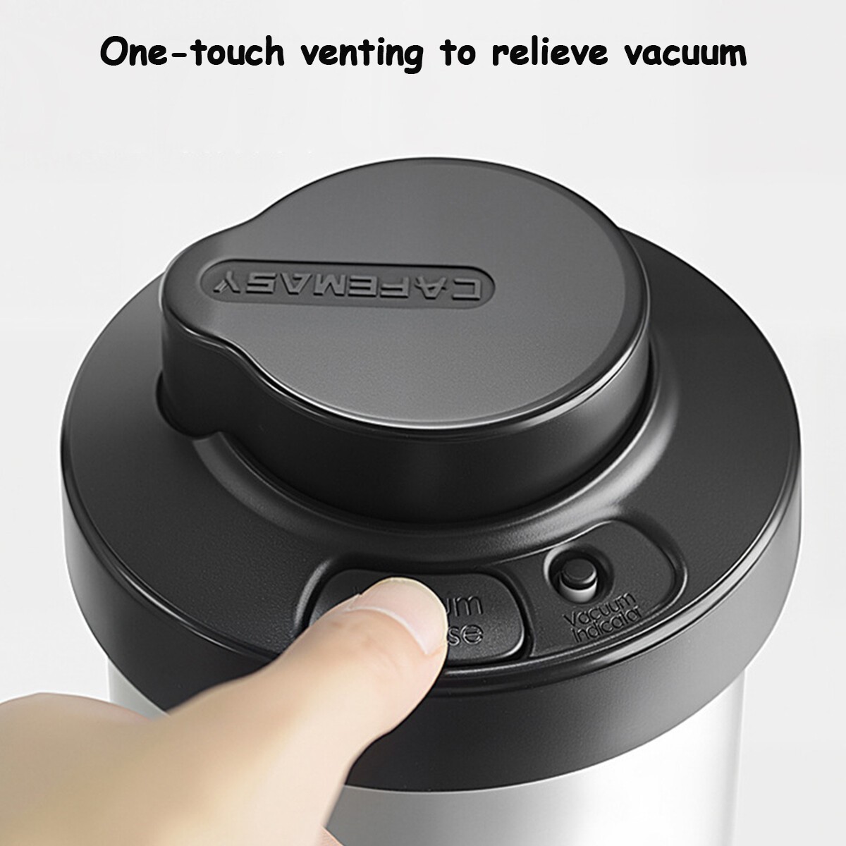 Coffee Beans Vacuum Sealed Tank Glass Moisture-proof Food Storage Container Jar