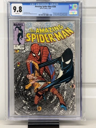 Amazing Spider-Man #258 CGC 9.8 White Pages Marvel Comics 1984 - Key Symbiote