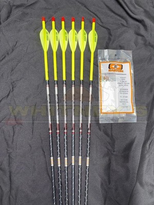 Easton Archery 5mm FMJ Match Grade Custom Arrows - Yellow - 340 - 6pk