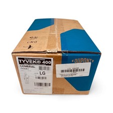 Dupont TY120SWHLG002500 Tyvek 400 Collared Protective Coveralls Size L Case of25