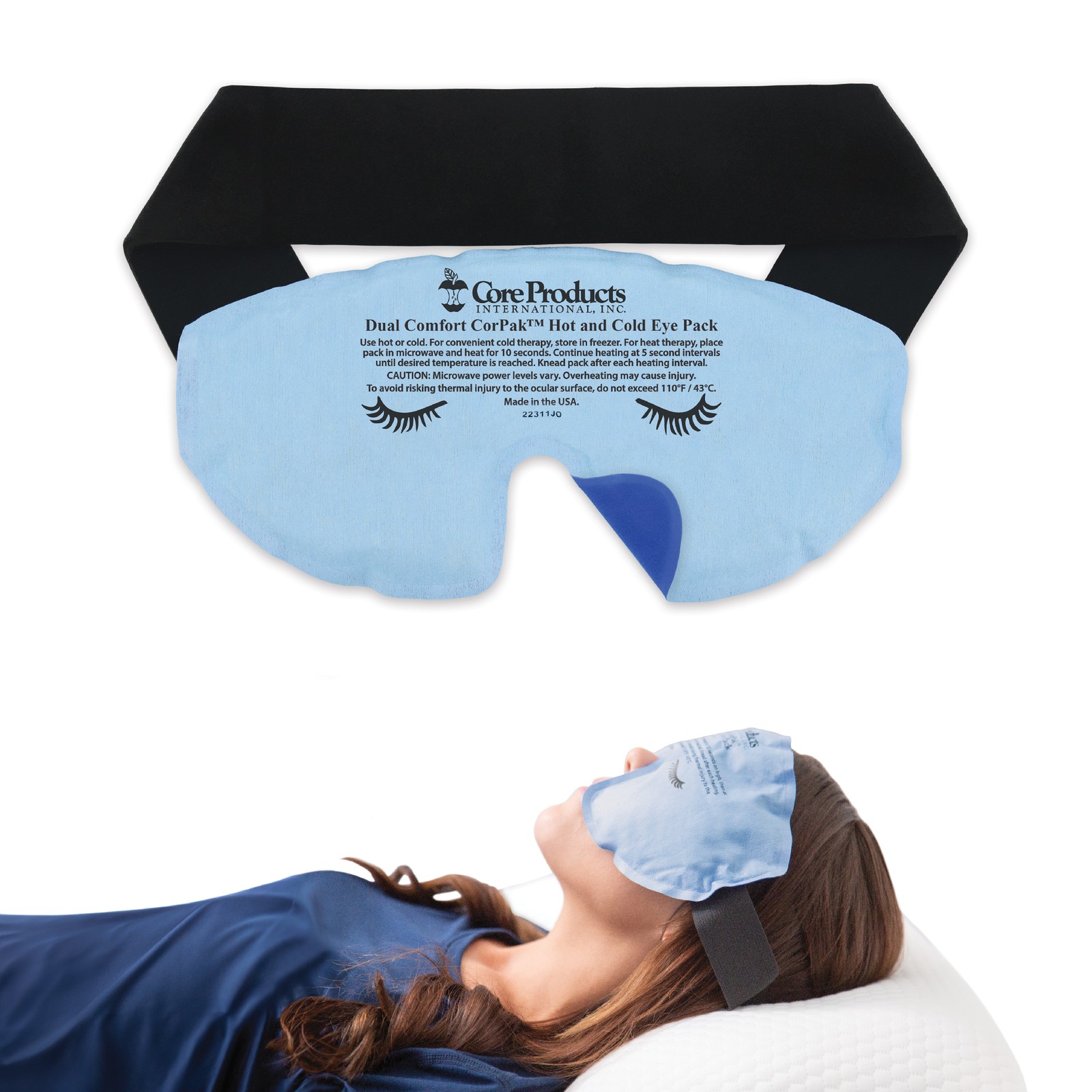 Hot Cold Therapy Eye Mask for Migraine Relief-image