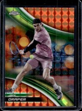 2025 Topps Chrome Jack Draper Orange Geometric Refractor #/25