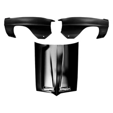 For Pontiac Firebird 69 3-Piece Hood Panel, Front Driver & Passenger Side Fender