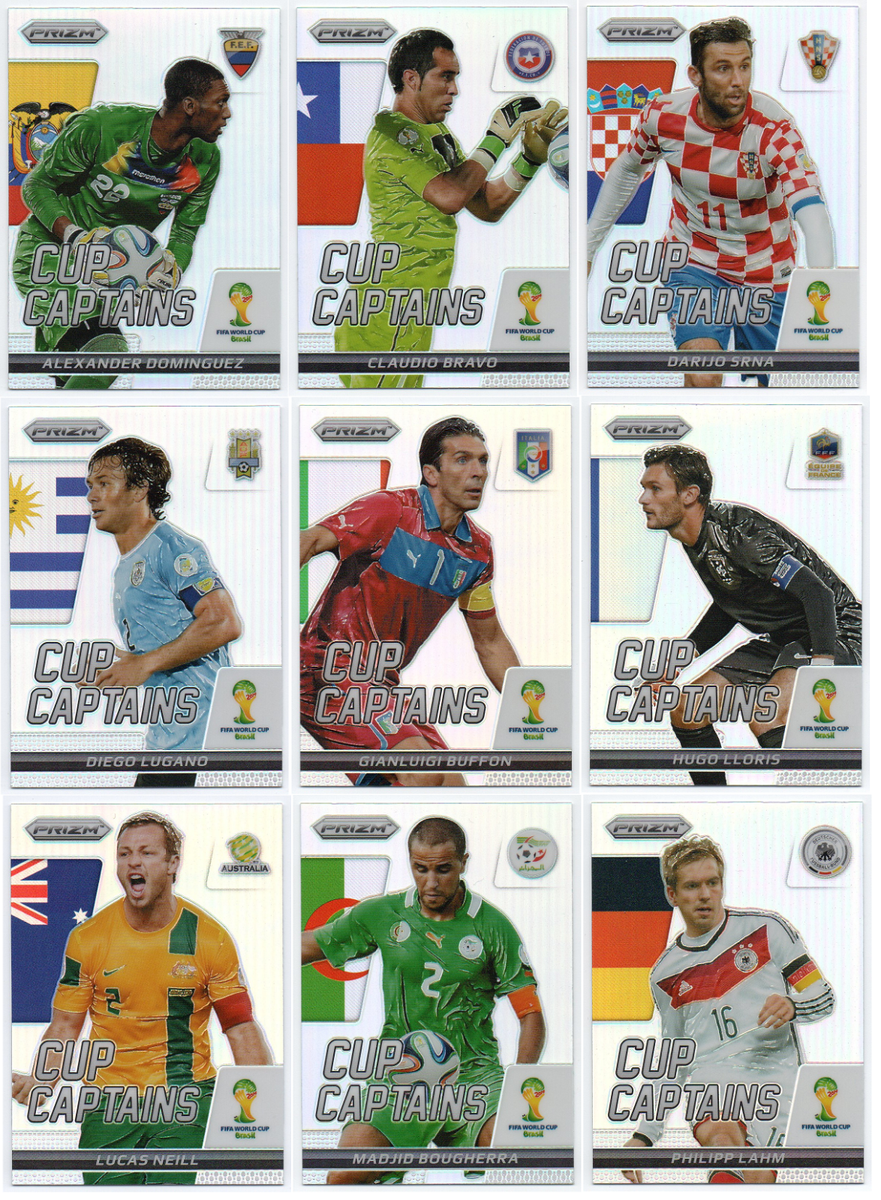 2014 Panini Prizm World Cup Cup Captains Prizms Silver - Pick Any