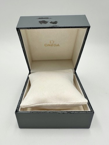OMEGA SPEEDMASTER SCATOLA OROLOGIO ORIGINALE BOX PELLE ROVINATA VINTAGE ANNI 80
