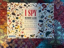 1995 Classic I Spy Memory Game Board Game Briarpatch Complete