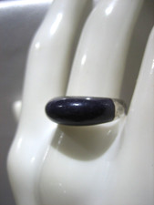 VINTAGE STERLING SILVER PURPLE STONE RING SIZE 7
