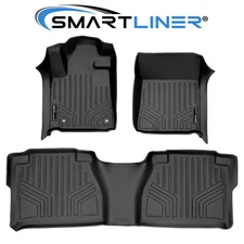 SMARTLINER Custom Fit Floor Mats 2 Row Liner OEM TPE 2012-2013 Toyota Tundra D
