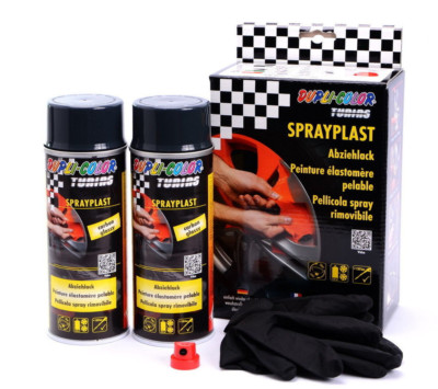 Dupli-Color SPRAYPLAST Abziehlack Sprühfolie 2x400ml carbon seidenglanz 388132