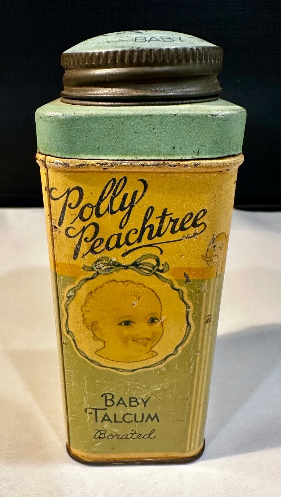 Vintage Polly Peachtree Borated Baby Talc, 4oz, Tin Litho
Opens in a new window or tab